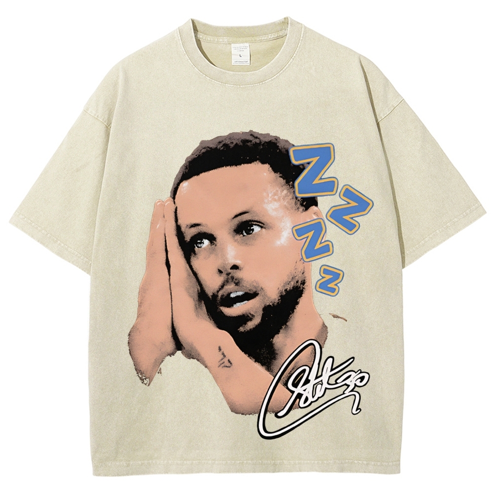 Unisex Fit Washed T-Shirt | STEPHEN CURRY NIGHT TEE 