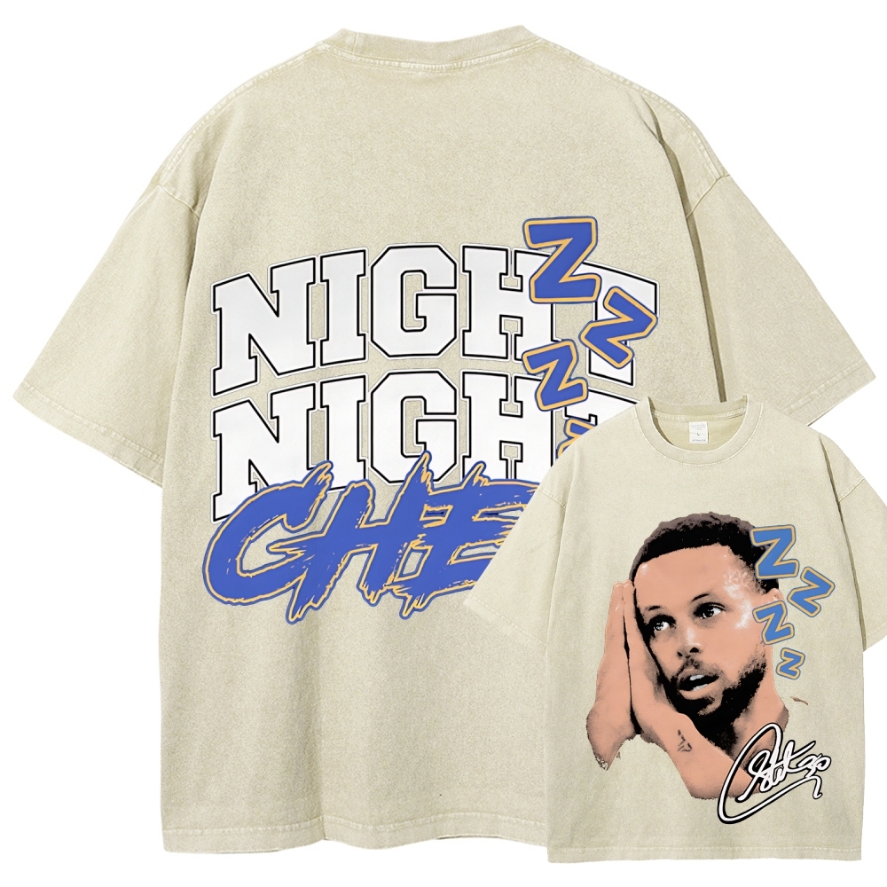 Unisex Fit Washed T-Shirt | STEPHEN CURRY NIGHT TEE 