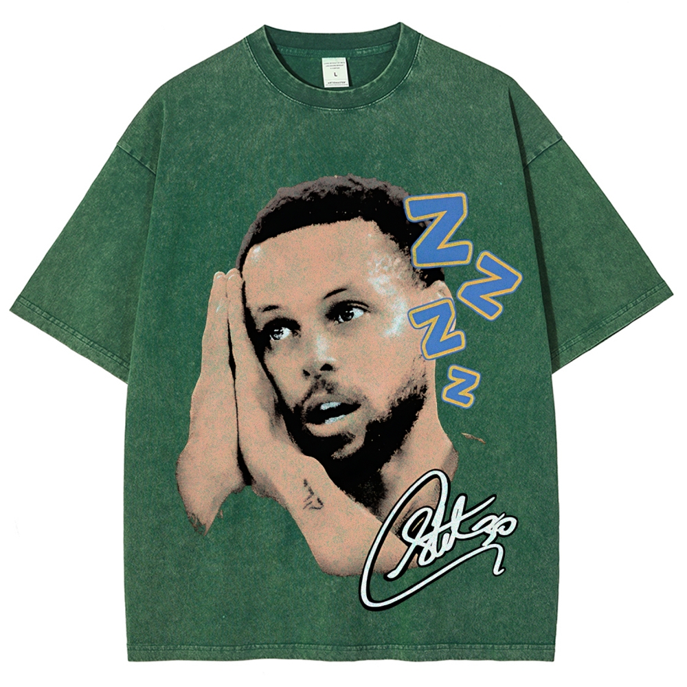 Unisex Fit Washed T-Shirt | STEPHEN CURRY NIGHT TEE 