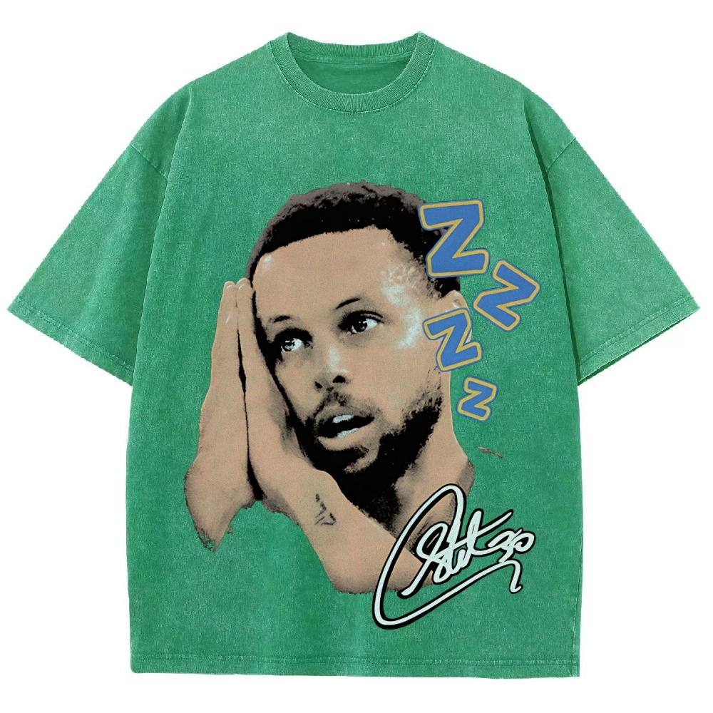 Unisex Fit Washed T-Shirt | STEPHEN CURRY NIGHT TEE 