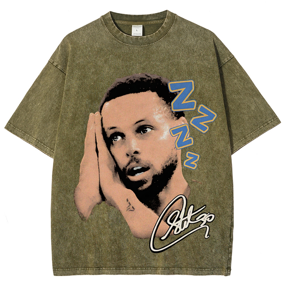 Unisex Fit Washed T-Shirt | STEPHEN CURRY NIGHT TEE 