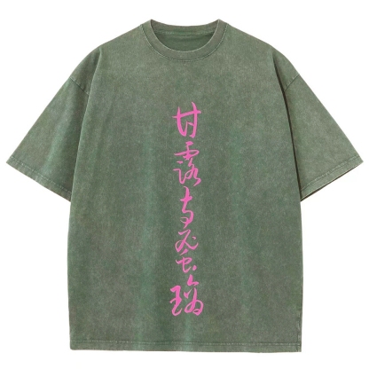 MITSURI KANROJI UNISEX ANIME INSPIRED VINTAGE WASHED TEE丨DEMON SLAYER-[DS]