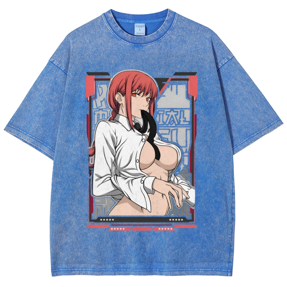 Unisex Vintage Washed Tee Chainsaw Man