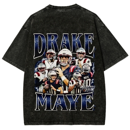Unisex Fit Washed T-Shirt | Drake Maye