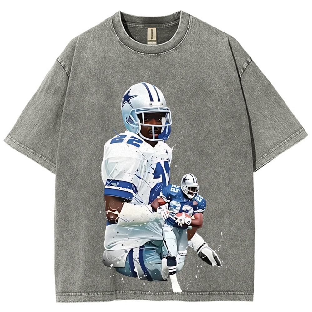 Unisex Fit Washed T-Shirt | Emmitt Smith