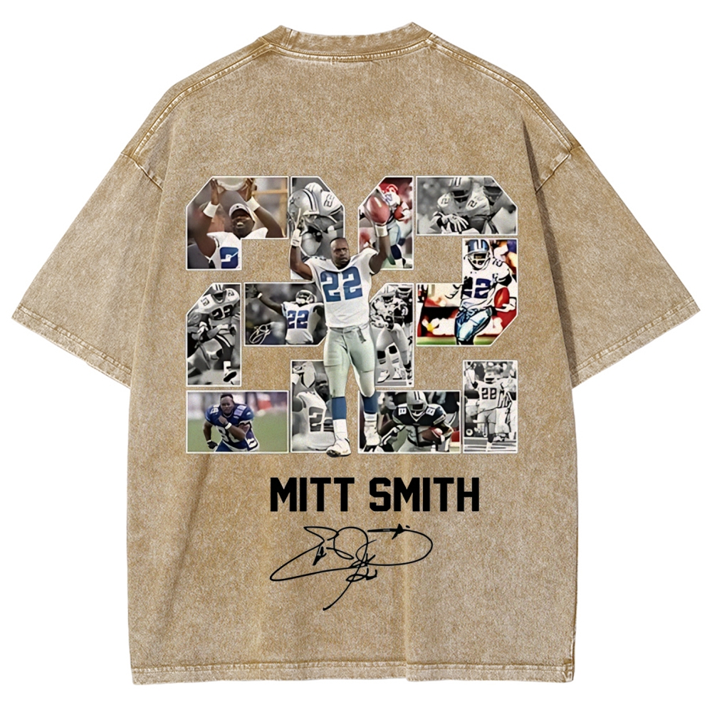 Unisex Fit Washed T-Shirt | Emmitt Smith