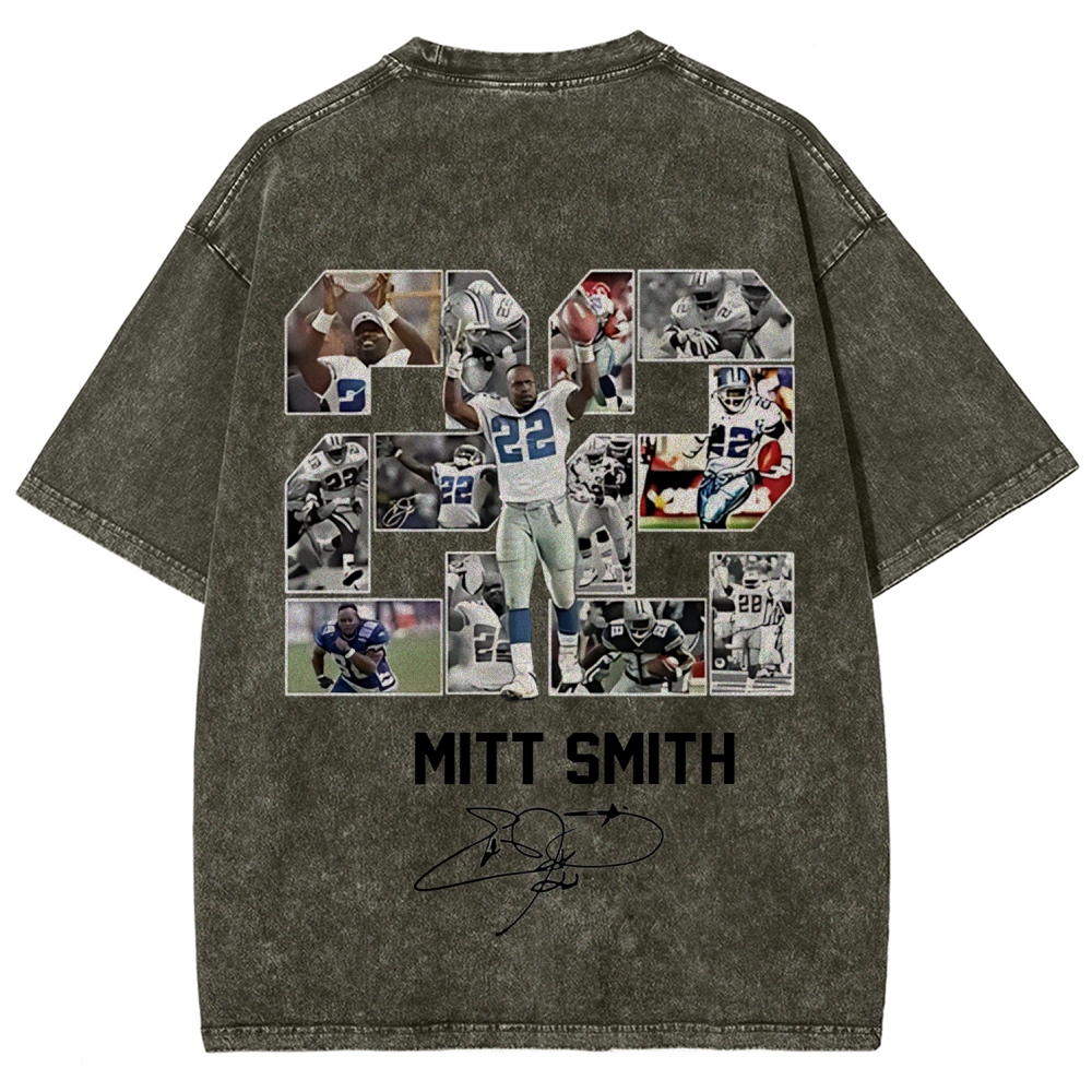 Unisex Fit Washed T-Shirt | Emmitt Smith