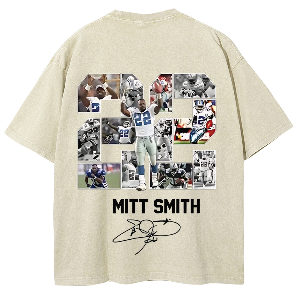 Unisex Fit Washed T-Shirt | Emmitt Smith