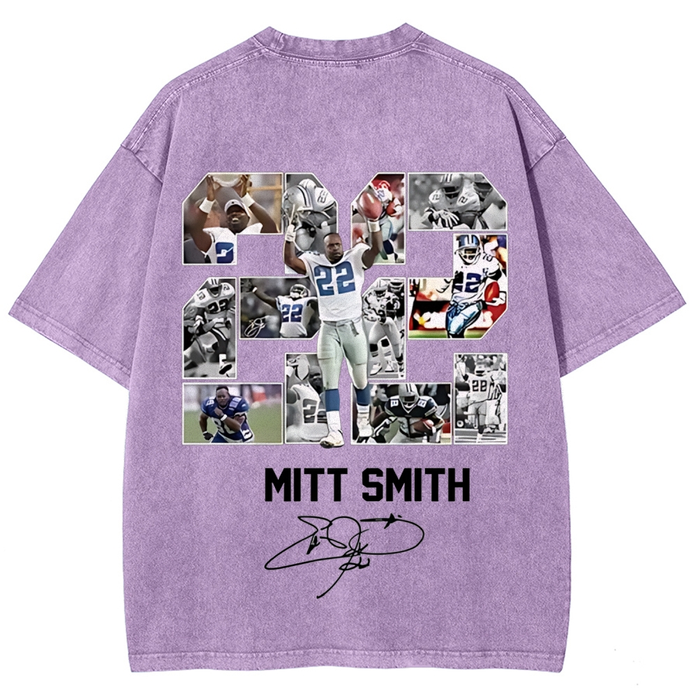Unisex Fit Washed T-Shirt | Emmitt Smith
