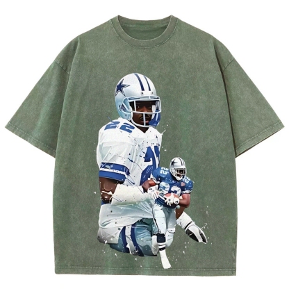 Unisex Fit Washed T-Shirt | Emmitt Smith