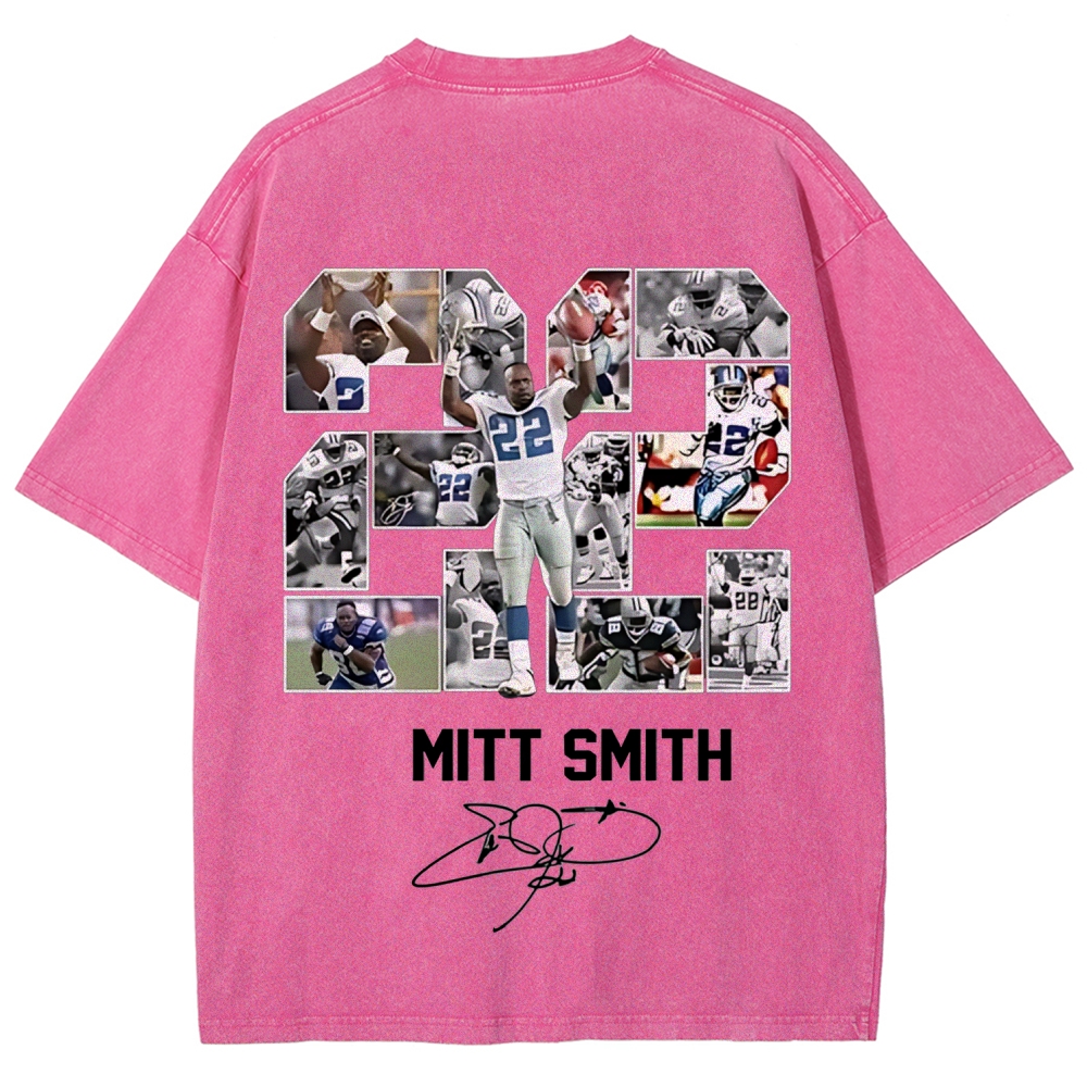 Unisex Fit Washed T-Shirt | Emmitt Smith