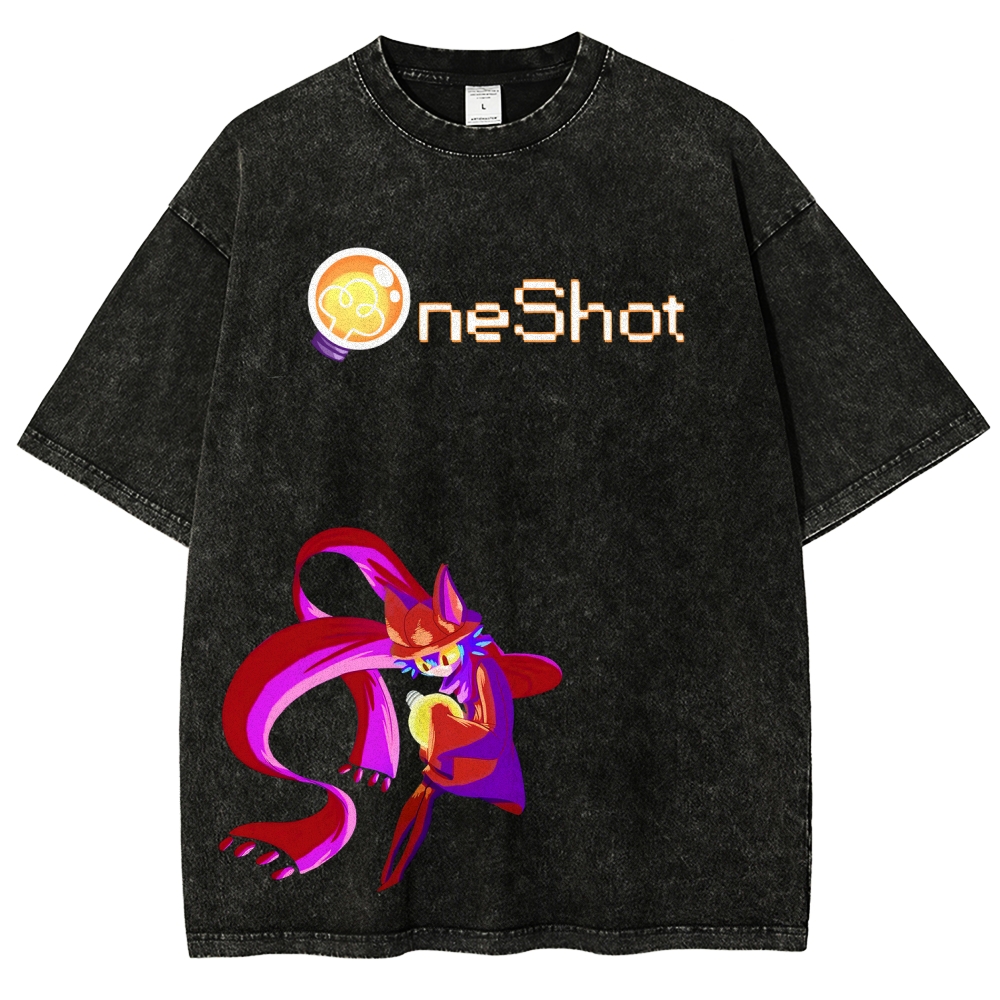 OneShot Unisex Fit Washed T-Shirt 2512015047