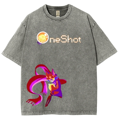 OneShot Unisex Fit Washed T-Shirt 2512015047
