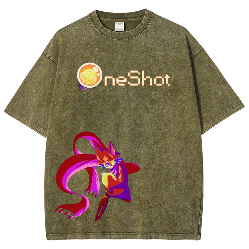 OneShot Unisex Fit Washed T-Shirt 2512015047