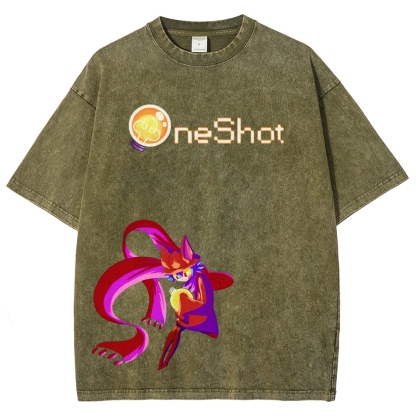 OneShot Unisex Fit Washed T-Shirt 2512015047