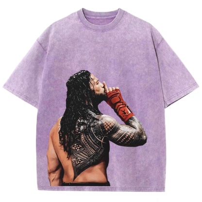 Unisex Fit Washed T-Shirt ROMAN REIGNS TEE