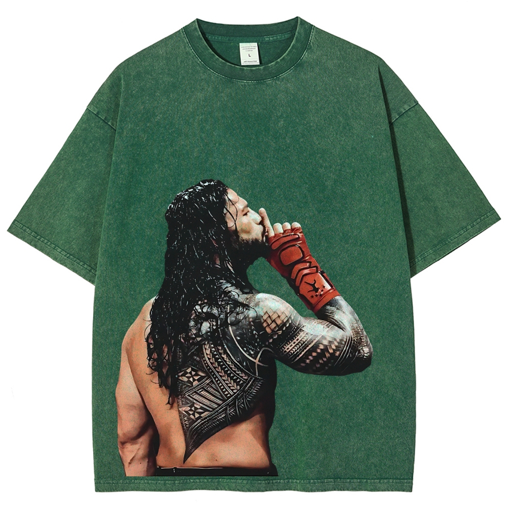 Unisex Fit Washed T-Shirt ROMAN REIGNS TEE