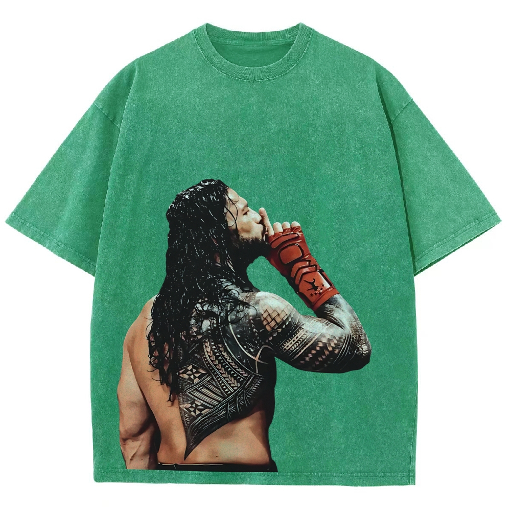Unisex Fit Washed T-Shirt ROMAN REIGNS TEE