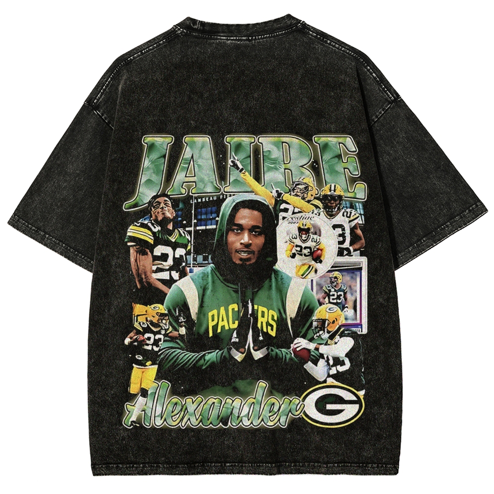 Unisex Fit Washed T-Shirt JAIRE ALEXANDER TEE