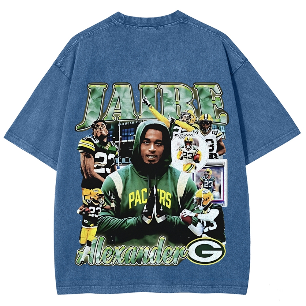 Unisex Fit Washed T-Shirt JAIRE ALEXANDER TEE