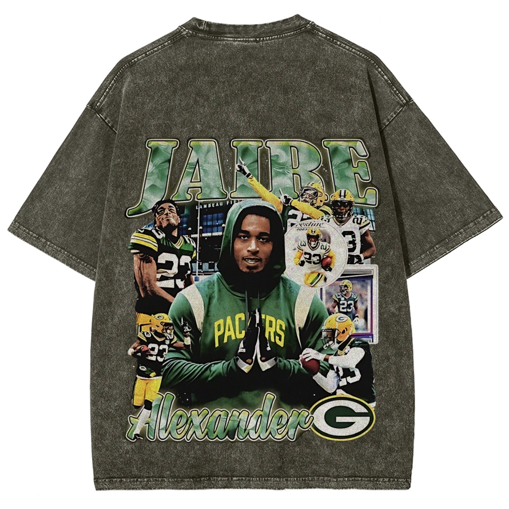 Unisex Fit Washed T-Shirt JAIRE ALEXANDER TEE