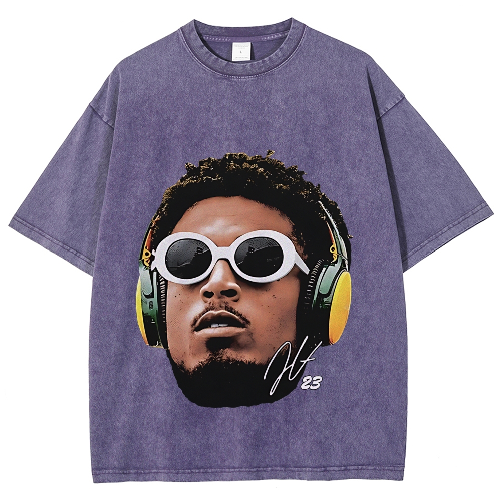 Unisex Fit Washed T-Shirt JAIRE ALEXANDER TEE