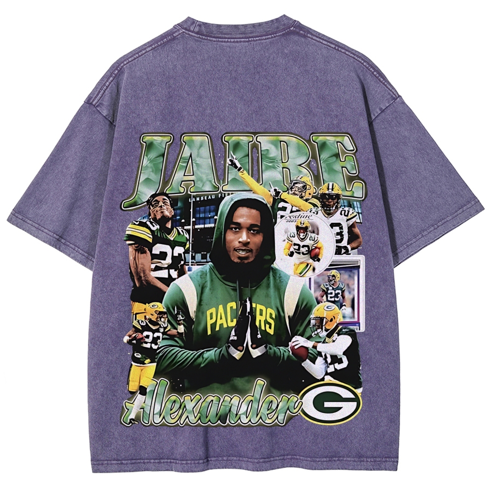 Unisex Fit Washed T-Shirt JAIRE ALEXANDER TEE