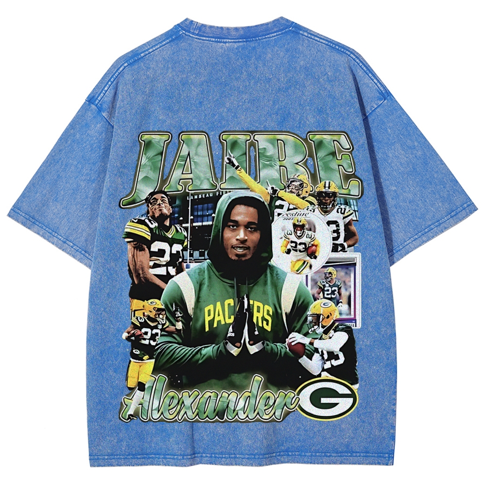 Unisex Fit Washed T-Shirt JAIRE ALEXANDER TEE