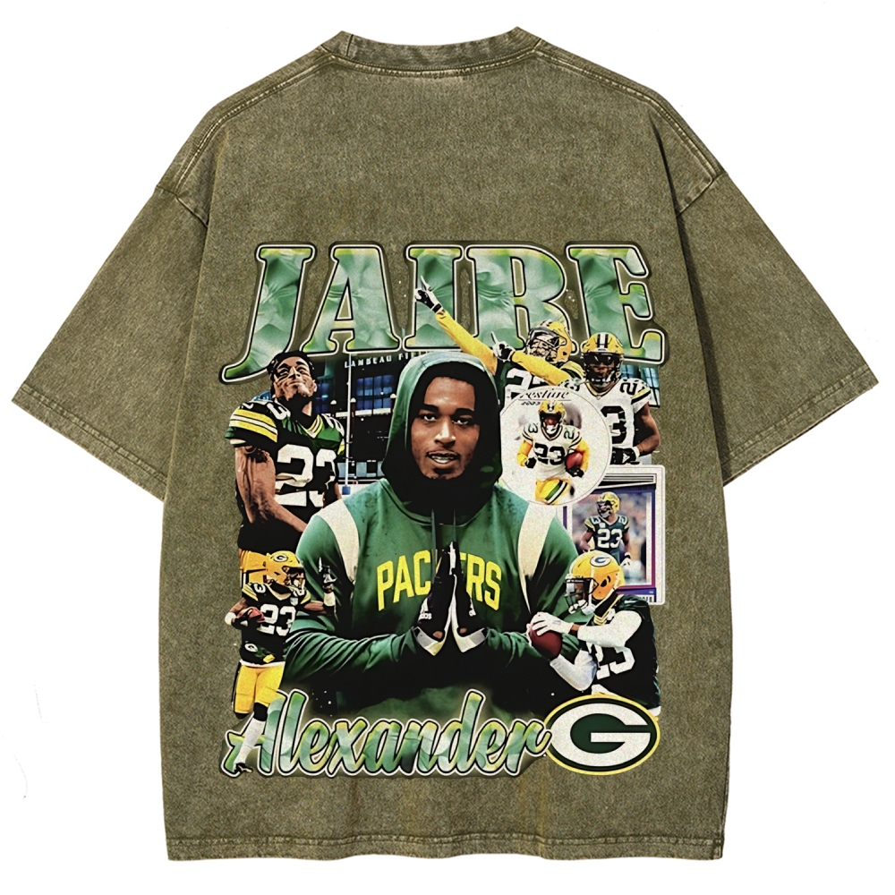 Unisex Fit Washed T-Shirt JAIRE ALEXANDER TEE