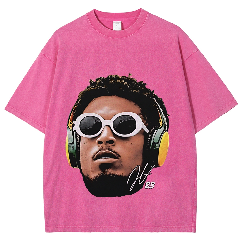 Unisex Fit Washed T-Shirt JAIRE ALEXANDER TEE