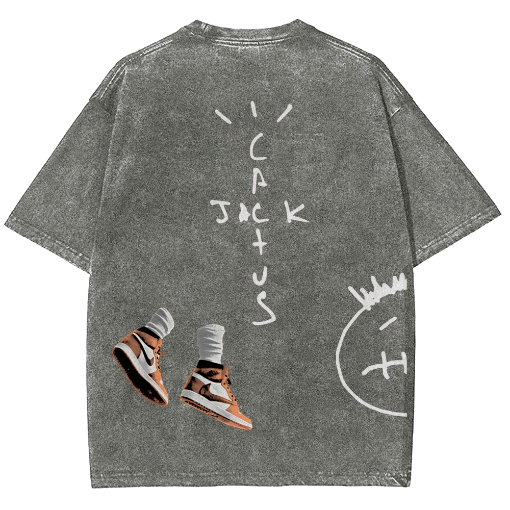 Unisex Fit Washed T-Shirt TRAVIS SCOTT TEE