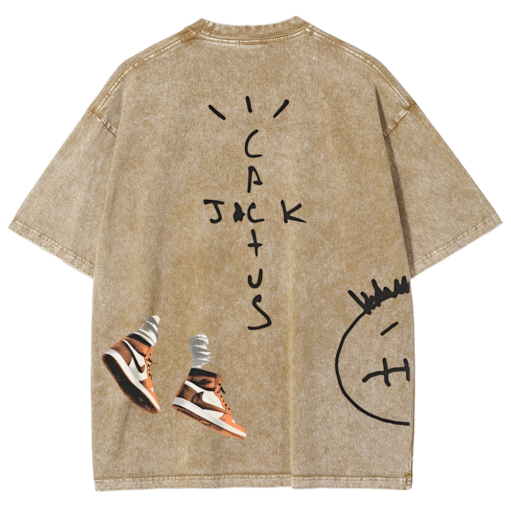 Unisex Fit Washed T-Shirt TRAVIS SCOTT TEE