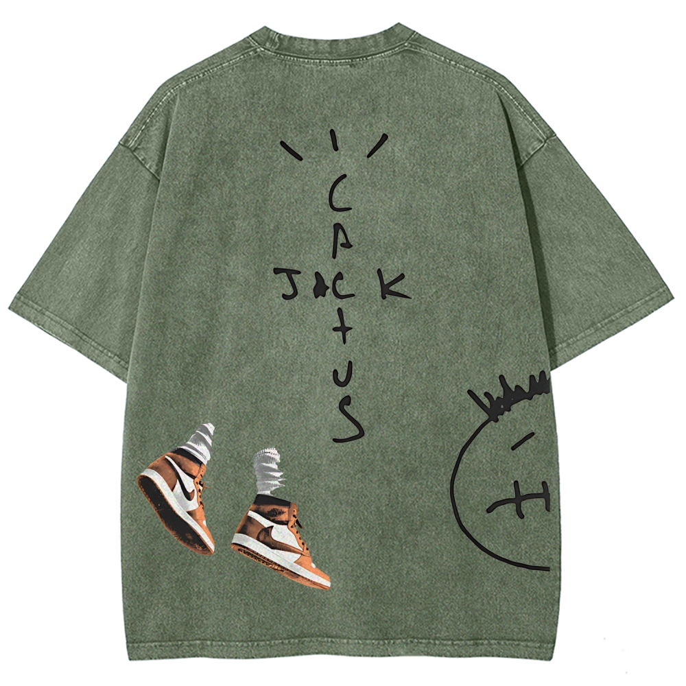 Unisex Fit Washed T-Shirt TRAVIS SCOTT TEE