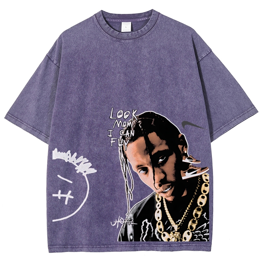 Unisex Fit Washed T-Shirt TRAVIS SCOTT TEE