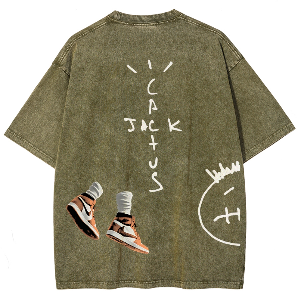 Unisex Fit Washed T-Shirt TRAVIS SCOTT TEE
