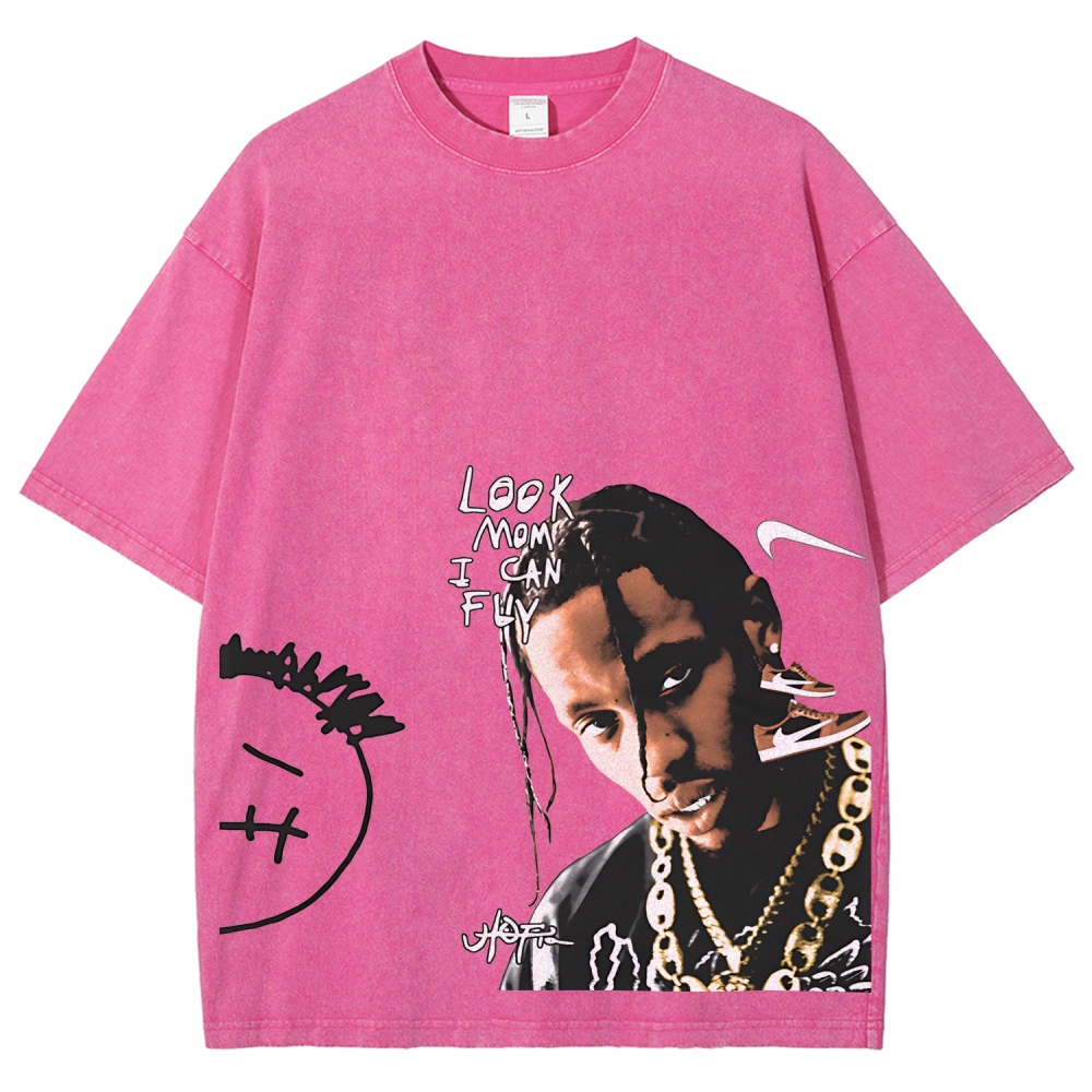 Unisex Fit Washed T-Shirt TRAVIS SCOTT TEE