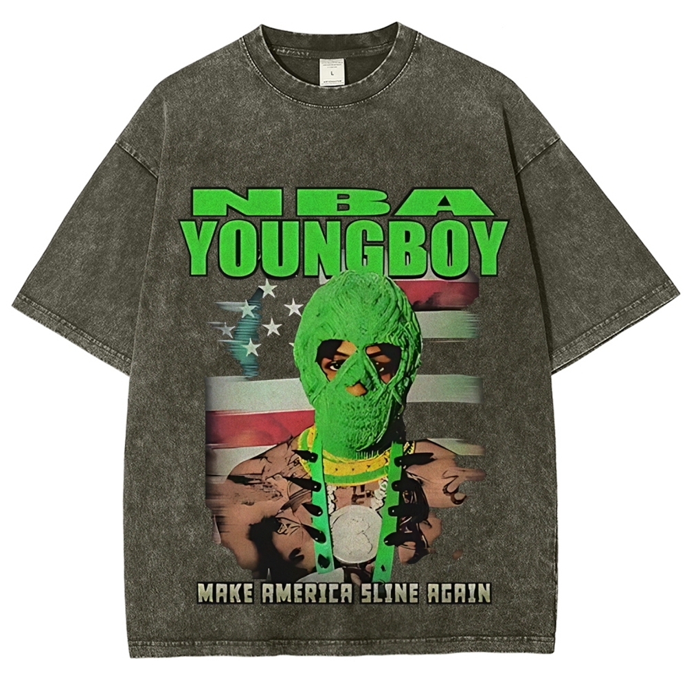 Unisex Fit Washed T-Shirt | NBA YOUNGBOY