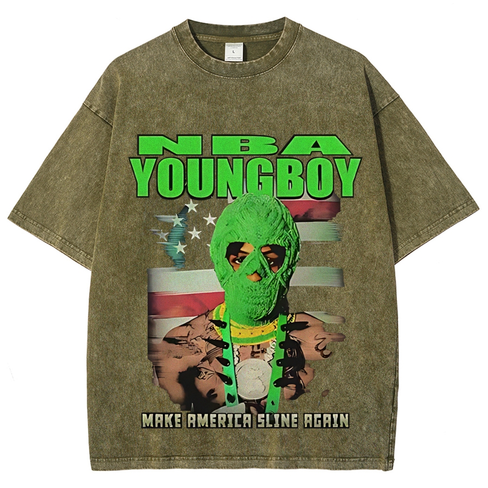 Unisex Fit Washed T-Shirt | NBA YOUNGBOY