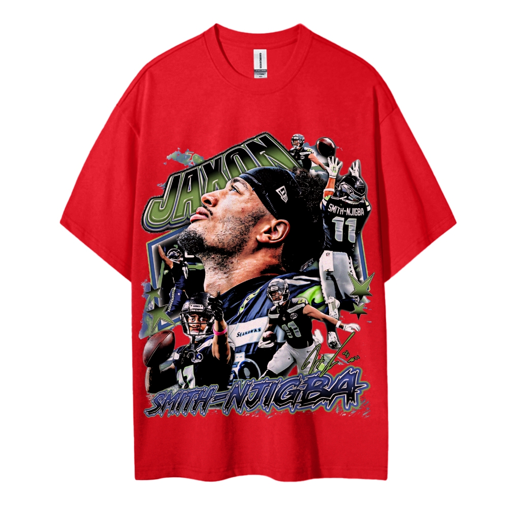 Jaxon Smith-Njigba Tee Cotton T-Shirt  