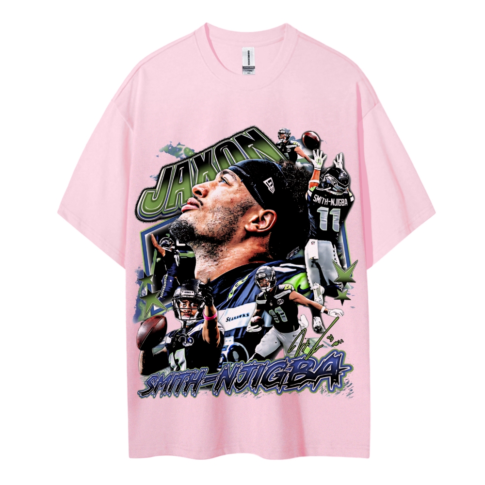 Jaxon Smith-Njigba Tee Cotton T-Shirt  