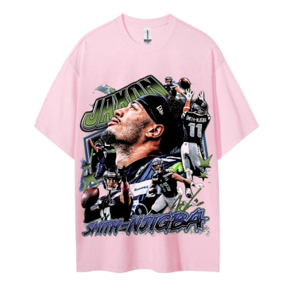 Jaxon Smith-Njigba Tee Cotton T-Shirt  
