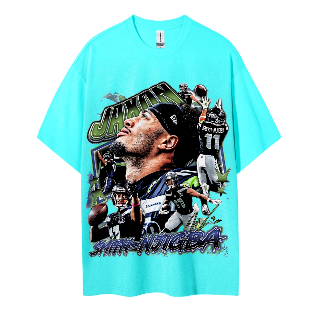 Jaxon Smith-Njigba Tee Cotton T-Shirt  