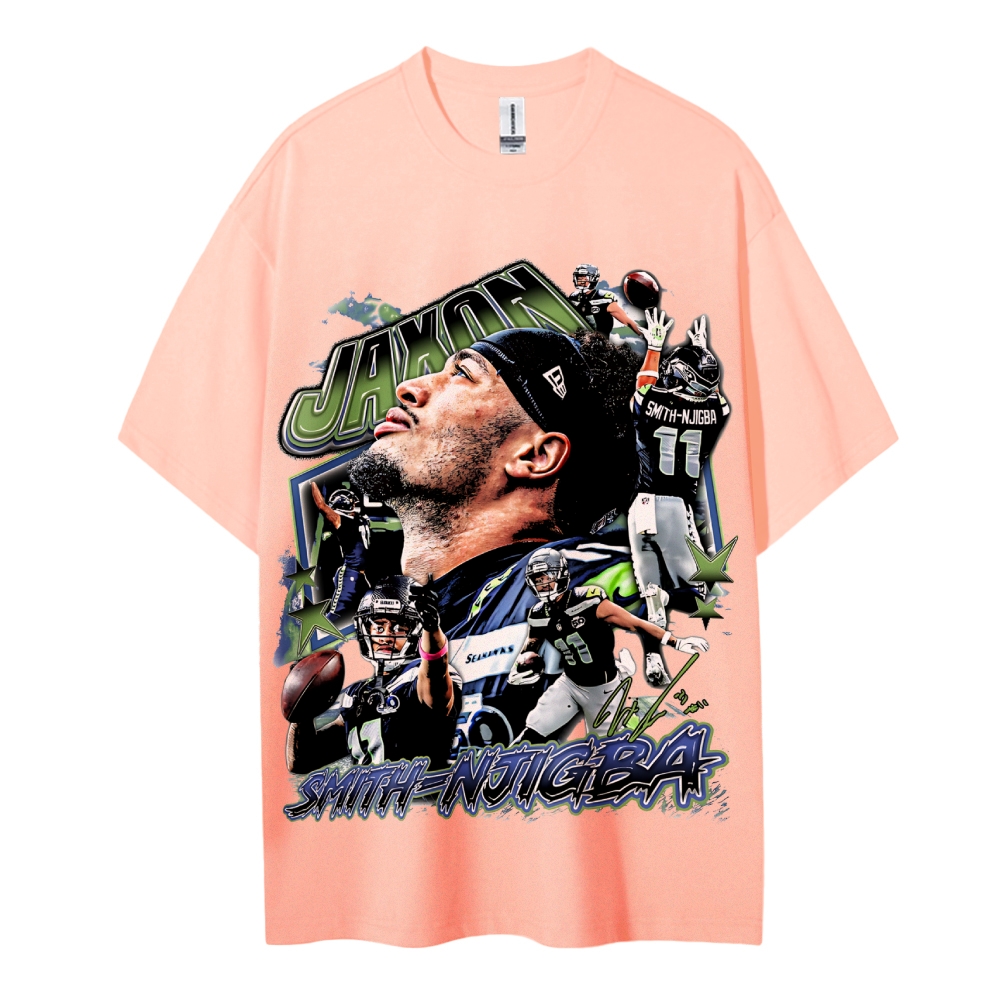 Jaxon Smith-Njigba Tee Cotton T-Shirt  