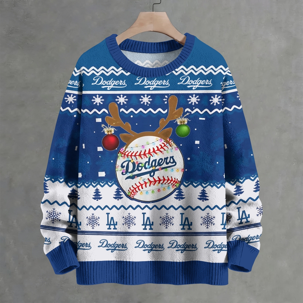 Los Angeles Dodgers Christmas Ugly Sweater