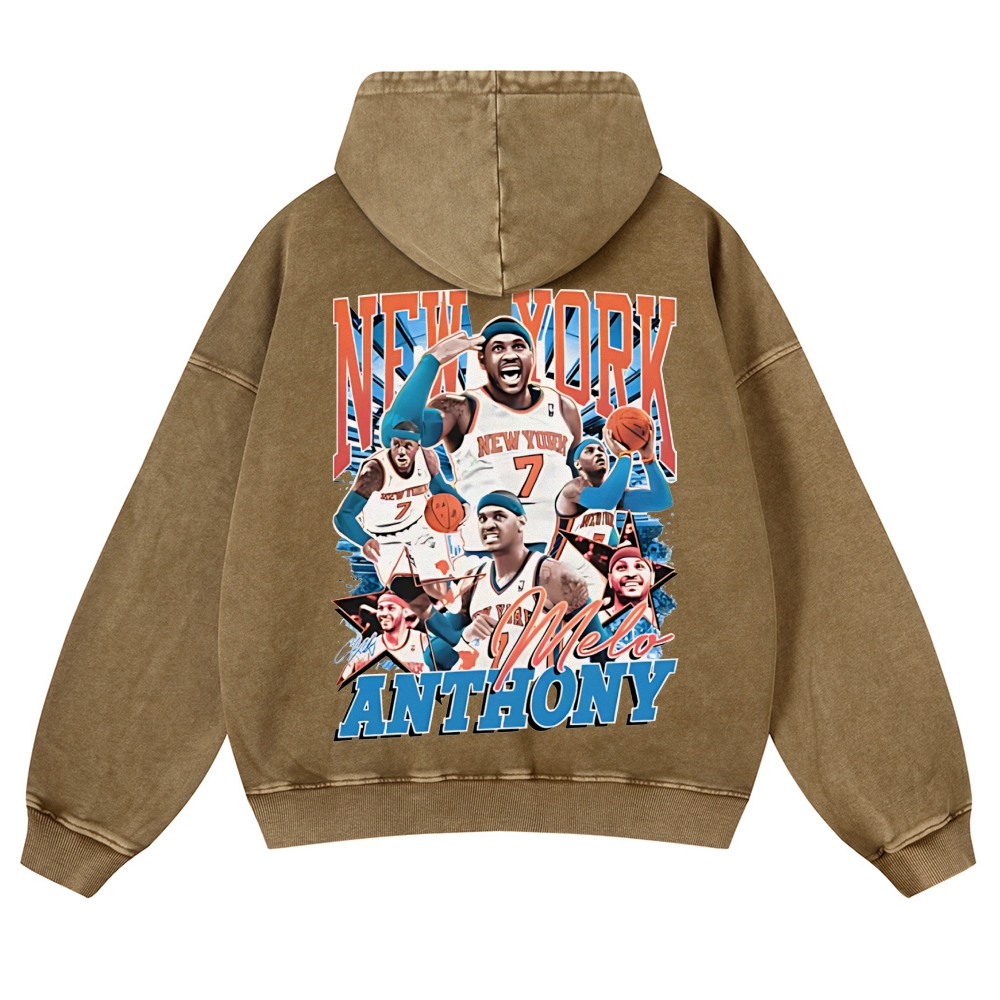 CAMELO ANTHONY | Casual Washed Hoodie 