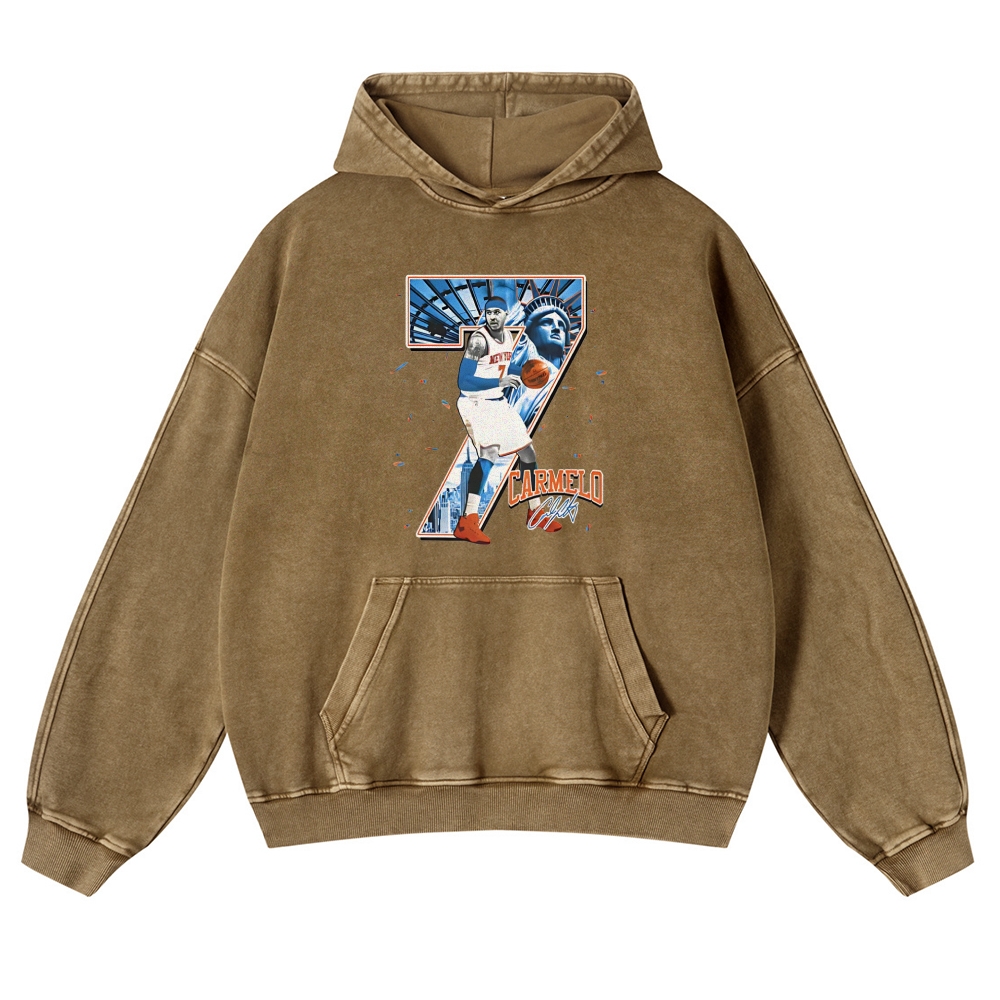 CAMELO ANTHONY | Casual Washed Hoodie 