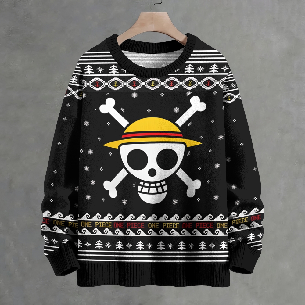  One Piece  Crew Neck Sweater  
