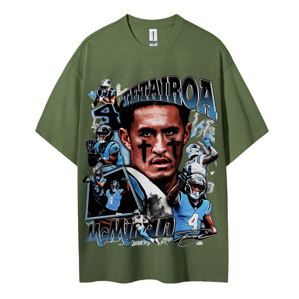 Graphic Tetairoa McMillan Tee Cotton T-Shirt 