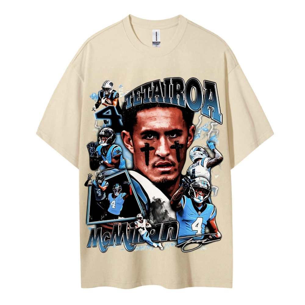 Graphic Tetairoa McMillan Tee Cotton T-Shirt 