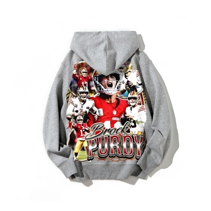 Brock Purdy | Casual Washed Tee & Hoodie & Sweatshirt